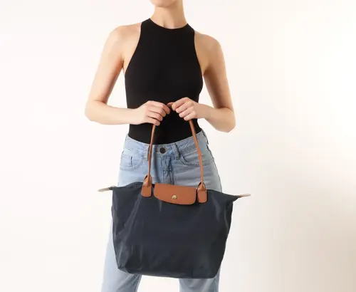 Bolsa Shopping Grande Nylon Botão