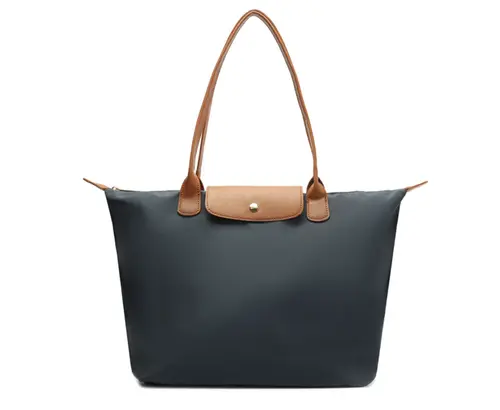 Bolsa Shopping Grande Nylon Botão
