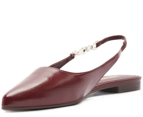 Sapatilha Slingback Bico Fino