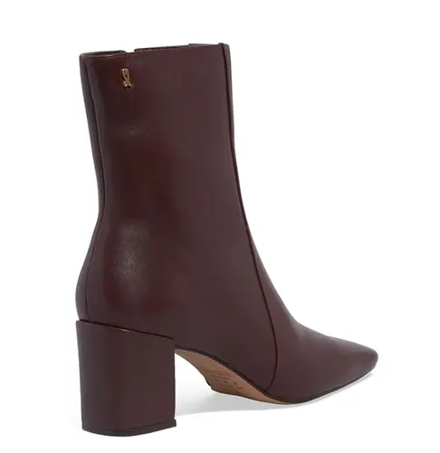Bota Couro Salto Bloco
