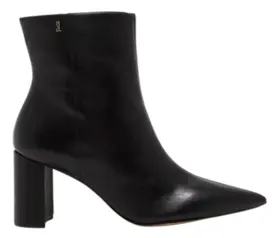 Bota Cano Médio Couro Nobre Salto Bloco