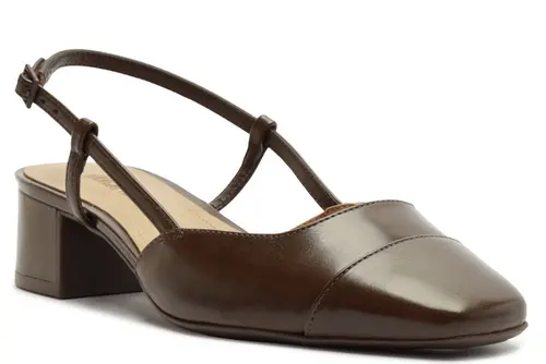 Sapatilha Slingback Salto Bloco