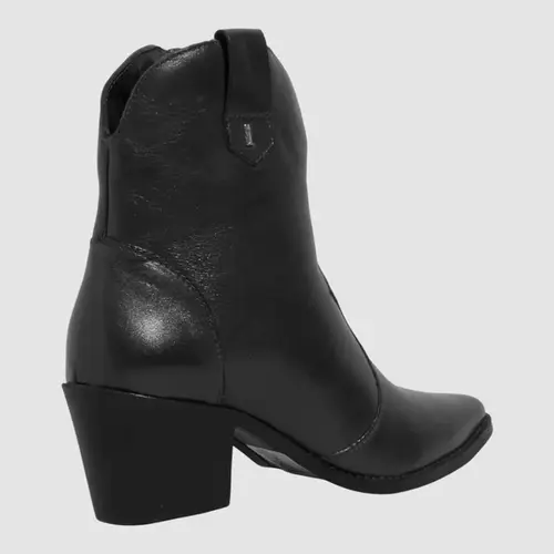 Bota Western Couro Salto Bloco