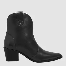 Bota Western Couro Salto Bloco