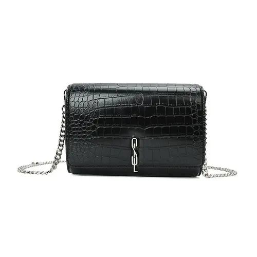 Bolsa Carteira Com Caixa Transversal Croco