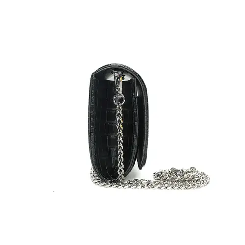 Bolsa Carteira Com Caixa Transversal Croco