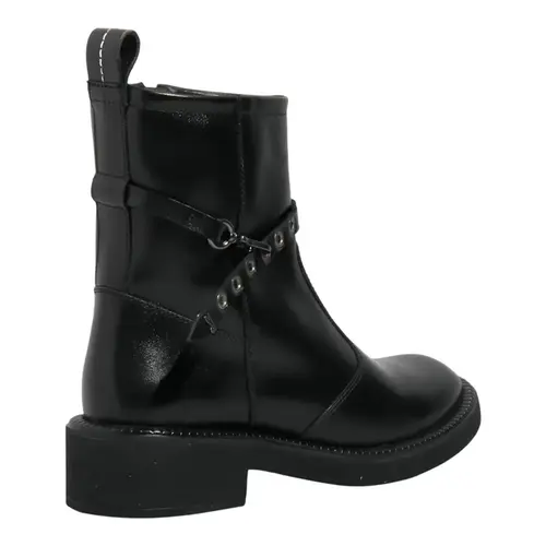 Bota Coturno Couro Confort