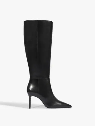 Bota Mikki Up Salto Alto Couro