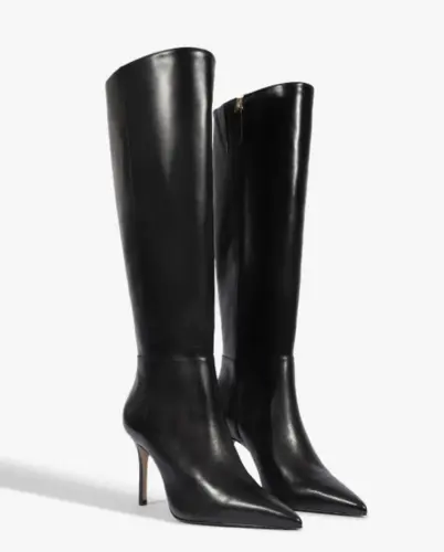 Bota Mikki Up Salto Alto Couro