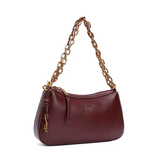 Bolsa Baguete Soft Alça De Ombro Corrente