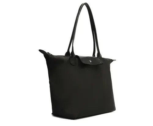 Bolsa Shopping Grande Nylon Botão