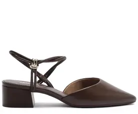 Scarpin Slingback Tiras Finas Detalhe Metal