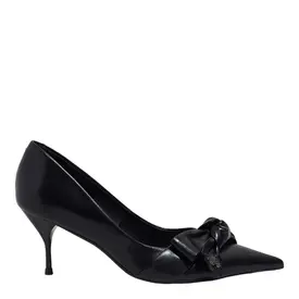Scarpin Couro Confort Bico Fino