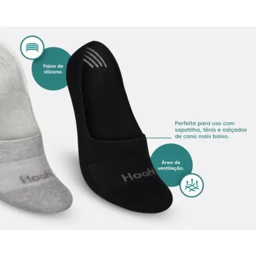 Kit Meia Hoahi Sapatilha (3 Pares) Feminina 004HOWZ22967