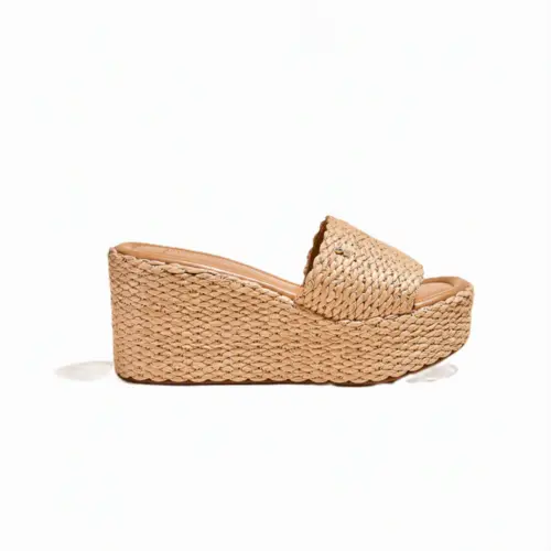 Tamanco Espadrille Anabela Tramado