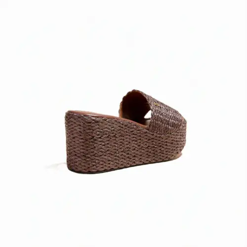 Tamanco Espadrille Anabela Tramado