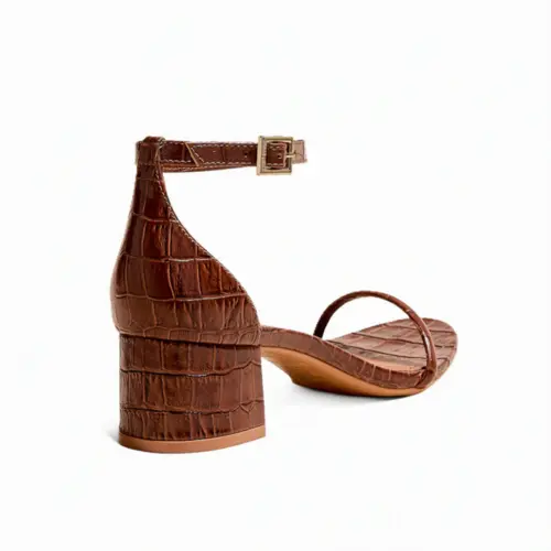 Sandália New Croco Tiras Finas
