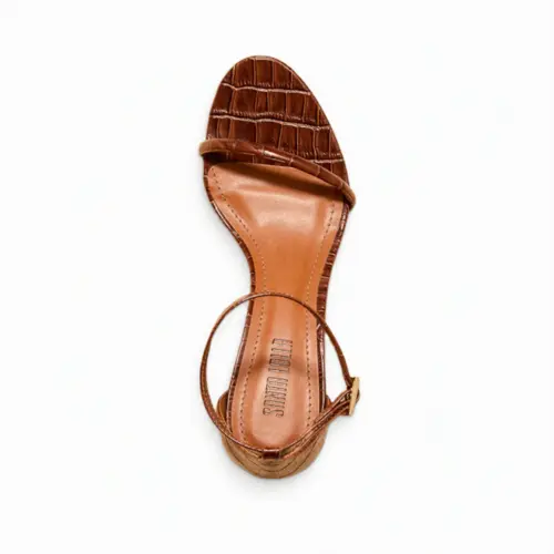 Sandália New Croco Tiras Finas