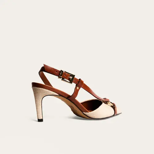 Scarpin Tecido Copacabana Linho